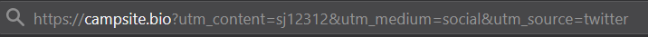 A url with UTM parameters